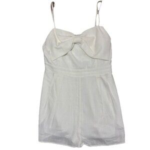 Altard State Women’s White Bow Romper Size XL
